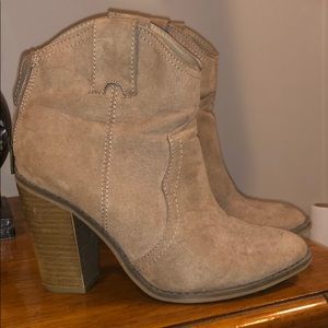 Tan booties